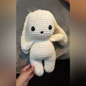 Cream Stuffed Bunny Plush Toy